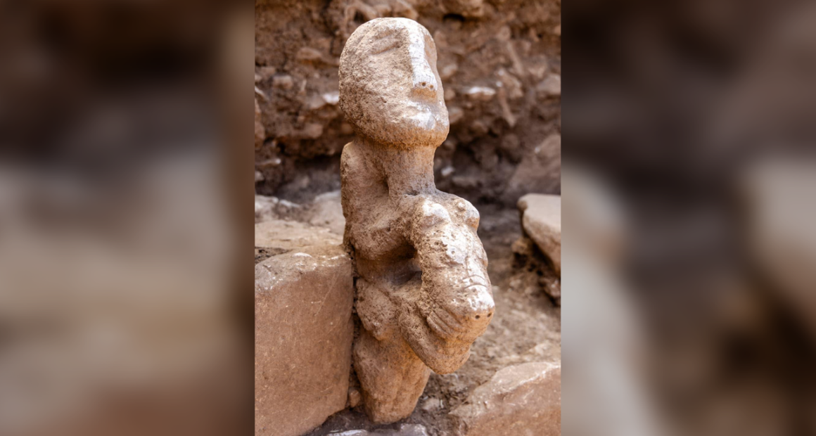 ‘Unlike anything seen before’: Archaeologists unearth a unique, 11,000-year-old statue of a person riding a leopard from one of the world’s earliest settlements